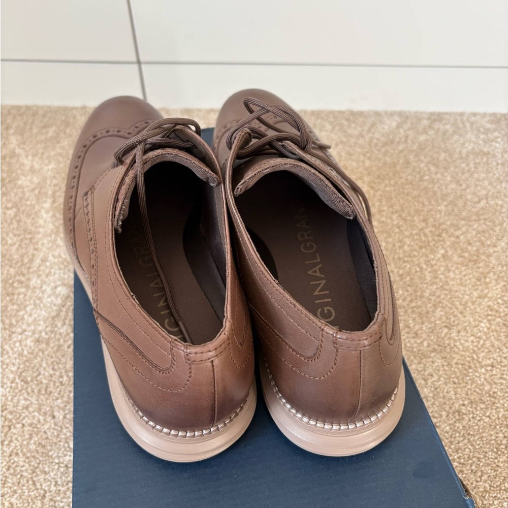 Cole Haan Truffle Wingtip Shoes - Picture 5 of 7